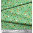 thumbnail image 3 of Soimoi Poly Georgette Fabric Tree,Crab & Fish Ocean Printed Fabric 1 Yard 42 Inch Wide, 3 of 3