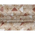 thumbnail image 4 of oneOone Velours Curry Chaud Texture Tissu & Triangle Géométrique Quilting Fournitures Impression Couture Tissu par la Cour 58 Pouces de Large, 4 of 5