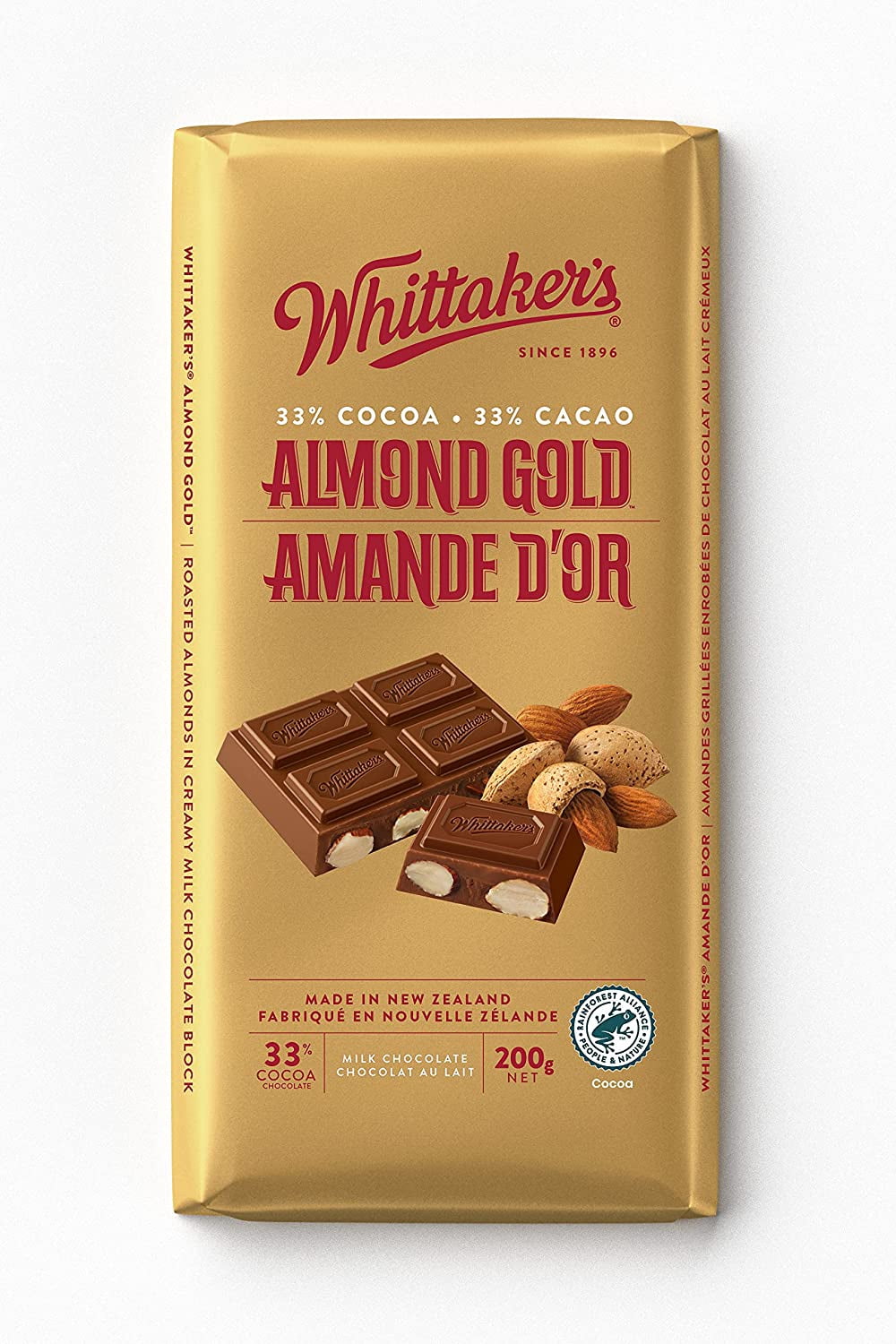 Whittaker's Almond Gold Block 200g