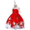 thumbnail image 1 of LEEy-world Robes pour Filles Tout-Petits Enfants Bébés Filles Dashiki Style Traditionnel Manches Courtes Col Rond Robe Ankara Robes de Princesse Ensembles, Rouge, 1 of 5