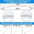thumbnail image 3 of Oven Door Handle Replacement Compatible 316443601 Oven Door Handle with Screws, 3 of 7