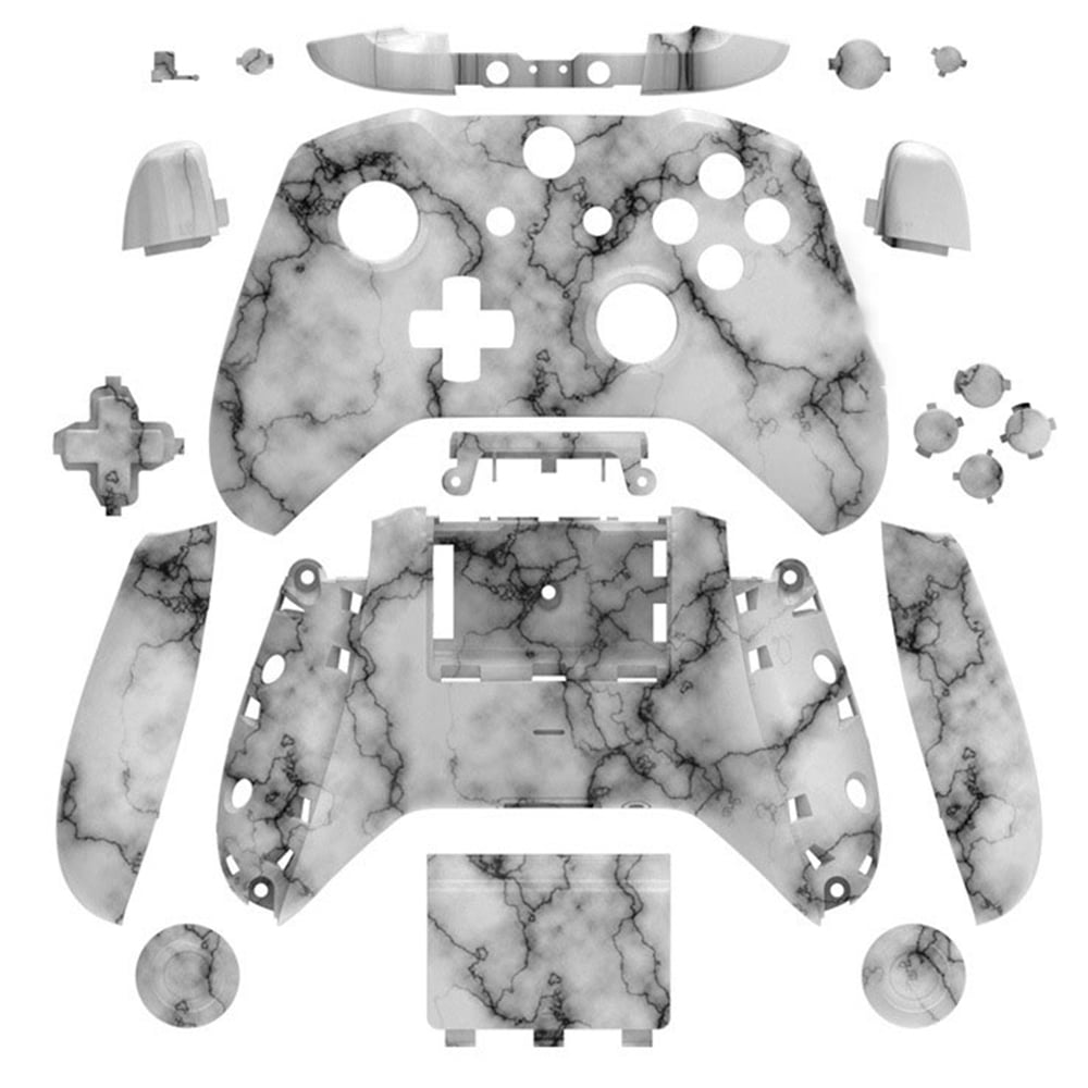 YUNDAP Xbox One Manette Étui de Protection Complète Boîtier Marbre Blanc Remplacement