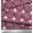 thumbnail image 2 of Soimoi Rayon Fabric Diamond & Circle Block Print Fabric by Yard 56 Inch Wide, 2 of 2