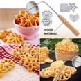 thumbnail image 2 of CJiaWei 7 Rosettes Timbale Set Rosette Making Set With Handle Flower Bunuelos Cookie Shaping Kit Funnel Cake Maker Kit, 2 of 6