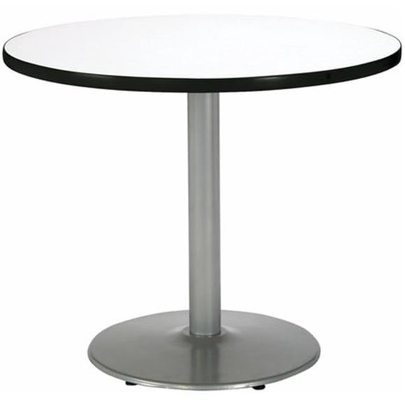 KFI 30" Round Table with Round Silver Base Commercial Grade Made in the USA