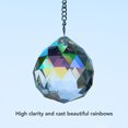 thumbnail image 3 of 2pcs  Ball Prism Pendant Suncatcher Window Suncatcher Rainow Maker Ornament With Chain For Easy Hanging, 3 of 8