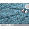 thumbnail image 2 of Soimoi Blue Poly Georgette Fabric Leopard,Snake & Wild Skin Print Fabric by The Yard 52 Inch Wide, 2 of 3
