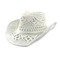 thumbnail image 1 of Simplicité Nouveau Style Western Chapeau de Paille Cowboy Classique Percé, 1 of 5