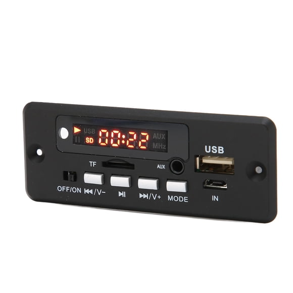 Herwey Electronics Accessories,Decode Board 12V 02EA MP3 Decode Board With AUX In USB Port Support Memory Card And U Disk