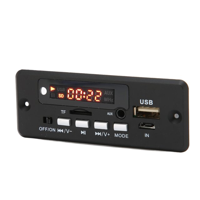 Herwey Electronics Accessories,Decode Board 12V 02EA MP3 Decode Board With AUX In USB Port Support Memory Card And U Disk
