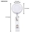 thumbnail image 4 of GOGO 100PCS Solid Color ID Card Badge Holder Reel For Nursing-Dark Blue, 4 of 7