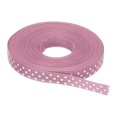 thumbnail image 1 of Uxcell Grosgrain Ribbons with White Dots Ribbon Bow Decoration Crafts Gift Wrapping Wedding Light Pink 10 Yards 3/8 Inch, 1 of 7