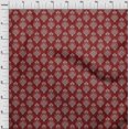 thumbnail image 4 of oneOone Polyester Spandex Red Fabric Mandala Craft Projects Decor Fabric Printed By The Yard 56 Inch Wide, 4 of 5