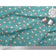 thumbnail image 3 of Soimoi Satin Silk Fabric Triangle & Cow Cartoon Print Fabric by The Yard 42 Inch Wide, 3 of 3