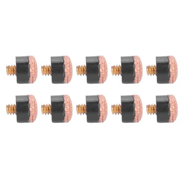 Spptty 10pcs Billiards Snooker Pool Cue Pole Tip Replacement Parts Tackle Accessory , Billiards Cue Pool Tip, Snooker Tip