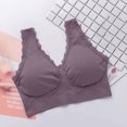 thumbnail image 4 of Ersazi Posture Bra Woman'S Lace Splicing Glossy Comfortable Breathable Bra Underwear No Rims In Clearance Gray L, 4 of 5