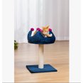 thumbnail image 2 of Prevue Pet Kitty Royal Purple Accent Bed with Scratching Post, for Cats, 2 of 3