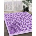 thumbnail image 3 of Ahgly Company Machine Washable Indoor Square Transitional Blossom Pink Area Rugs, 4' Square, 3 of 7