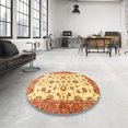 thumbnail image 3 of Ahgly Company Indoor Rectangle Abstract Chrome Gold Yellow Oriental Area Rugs, 2' x 3', 3 of 6
