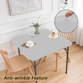 thumbnail image 4 of Antqov Square Fitted Tablecloth 34x34" Stretch Square Wrapped Stretch Table Cover Square Tablecloth Table Cover for Kitchen Dining Picnic Patio Outdoor Party Tables, 4 of 6