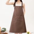 thumbnail image 1 of Long Cottons Apron Waterproof Oil Resistants Kitchen Apron For Cooking Baking Cleaning Adjustable Ties Bib Adult Unisex, 1 of 6