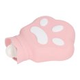 thumbnail image 3 of Hot Water Bottle, Reusable Dual Use Compact Cute Silicone Microwave Heating Bear Paw Hot Water Bag  For Office Light Brown,Light Yellow,Pink, 3 of 8