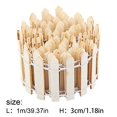 thumbnail image 2 of Wood Fence Plant Potted Landscape Decor Accessories Miniature Terrarium Mini Barrier DIY Garden Kit, 2 of 9
