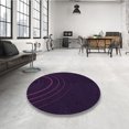 thumbnail image 4 of Ahgly Tapis d'Intérieur Lavable en Machine Carré Noir Nuit Transitionnel, 6 Pieds Carré, 4 of 7