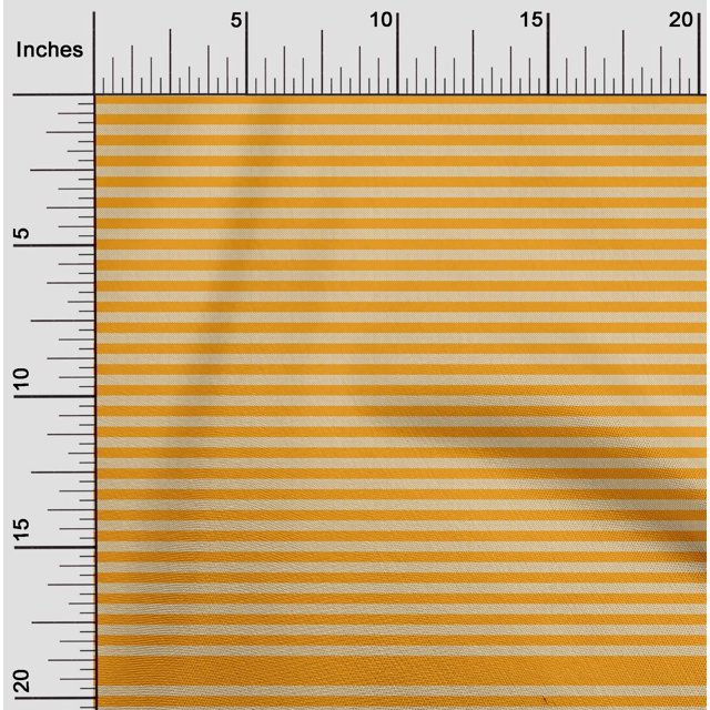 oneOone Cotton Poplin Twill Mustard Yellow Fabric Stripes Craft Projects Decor Fabric Printed By The Yard 56 Inch Wide