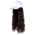 thumbnail image 1 of Jindong Casquette de Baseball Cheveux Ondulés Coiffure Bouclée Perruque Réglable Chapeau Attaché Cheveux Longs, 1 of 1