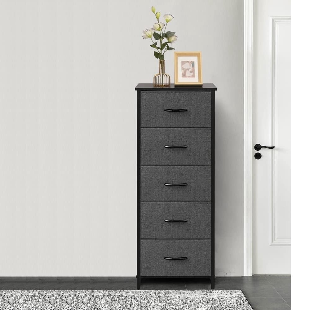 Nola Home Drawer Dresser with 5 Drawers, Chest of Drawers, Storage Tower