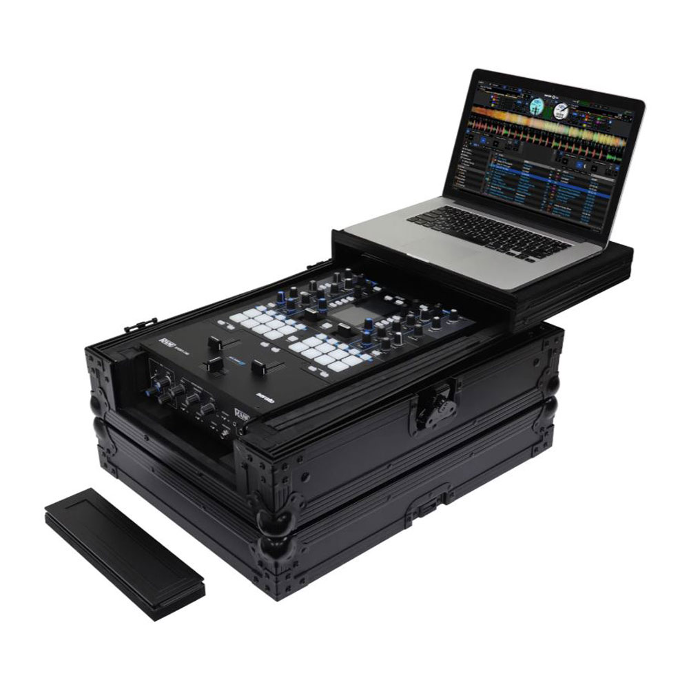 Odyssey Étui pour Mixeur DJ 12 Pouces avec Compartiments Arrière Extra Profonds, Noir