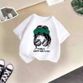 thumbnail image 5 of Hauts de Danse pour Enfants Filles T-Shirt pour Enfants Manches Longues Enfant Filles Mignon Graphique Imprimé Col Rond T-Shirt à Manches Courtes Été Décontracté T-Shirt Hauts, 5 of 5