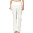 thumbnail image 1 of CHUANK Womens & Plus Stretch Cotton Fold-Over High Waist Bootcut Workout Flared Yoga Pants, 1 of 4