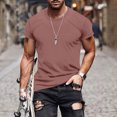 thumbnail image 2 of Vente de Chemises pour Hommes en Liquidation! T-Shirt pour Homme à Manches Courtes, Col Rond, T-Shirt Décontracté d'Été Classique Basique, Tee-Shirts, 2 of 6