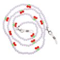 thumbnail image 1 of MasteelfCA 1pc Eyeglasses Hanging Chain Cherry Bead Glasses Chain Mask Beads Chain Decor, 1 of 8