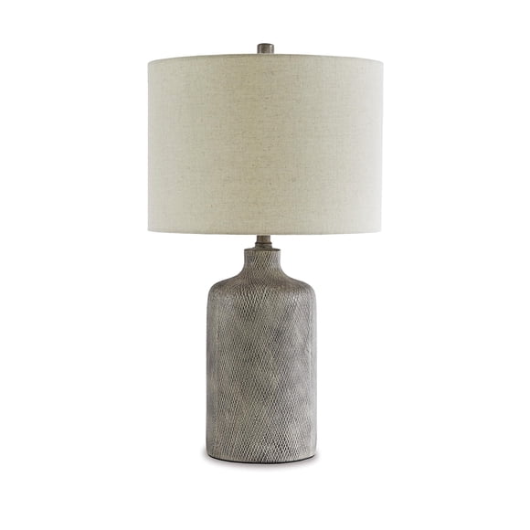 Signature Design by Ashley Linus Ceramic Table Lamp in Antique Black