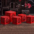 thumbnail image 2 of 2Pcs Xi Letter Hollow Out Candy Chocolate Sweet Box Chinese Wedding Party Favors, 2 of 8