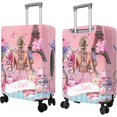 thumbnail image 2 of Travel Luggage Cover Suitcase Protector Fits 18-32 Inch Luggage Wheel Covers Patterned Travel Related Items Flower Luggage Protector Elastic Luggage Anti-scratch Suitcase Cover M, 2 of 5