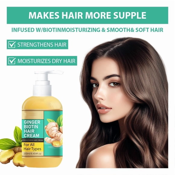 EGNMCR Turmeric Hair Conditioner Moisturizes And Moisturizes Hair Care Smooths And Smooths Hair Ginger Hair Cream 250ml a conditioner