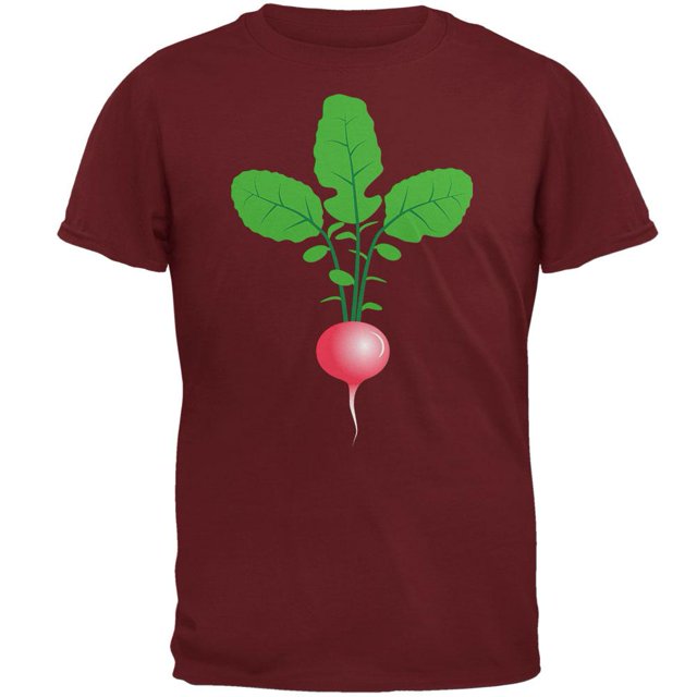 Halloween Vegetable Radish Costume Mens T Shirt Garnet
