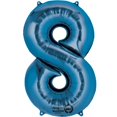 thumbnail image 1 of Blue SuperShape Foil Balloon - Your Perfect Party Decor with Extended Float Time, 1 of 2