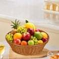 thumbnail image 4 of Plastic Storage Basket Plastic Imitation Vines torage Basket Multicolor Woven Tray for Fruit Vegetables nacks Bread and Multi-Functional Home Organization,S(1PCS) JASKFLY, 4 of 6