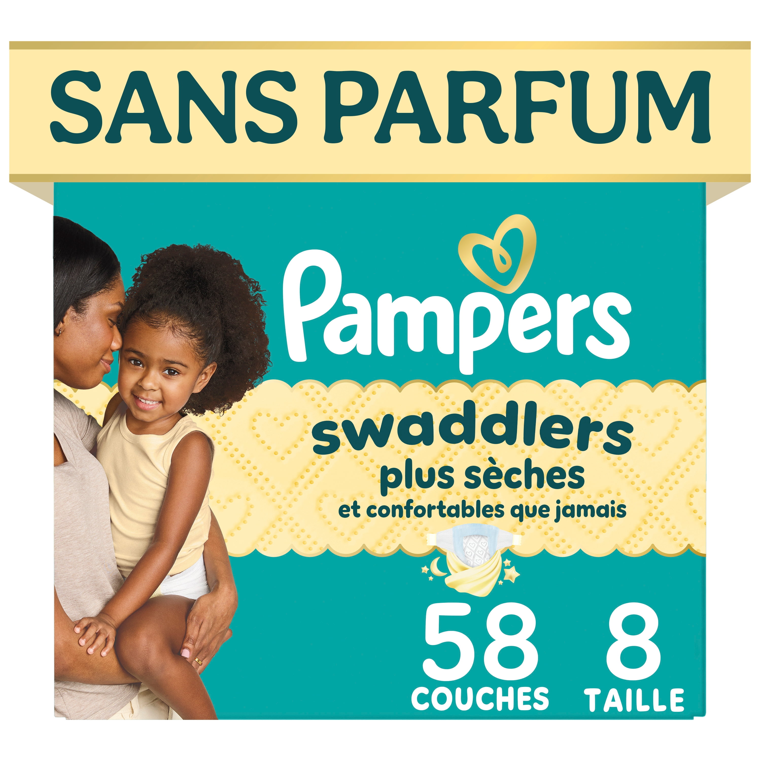 Pampers Swaddlers Diapers, S2 (10-22 lbs), Count, Absorbent, Keeps Baby Dry and Comfortable
