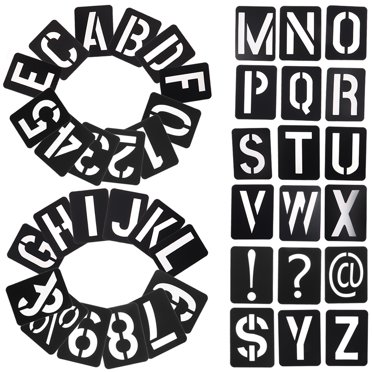 1 Set of Alphabet Stencil Number Stencils Letter Stencils Large Alphabet Stencils Sign Letter Stencils