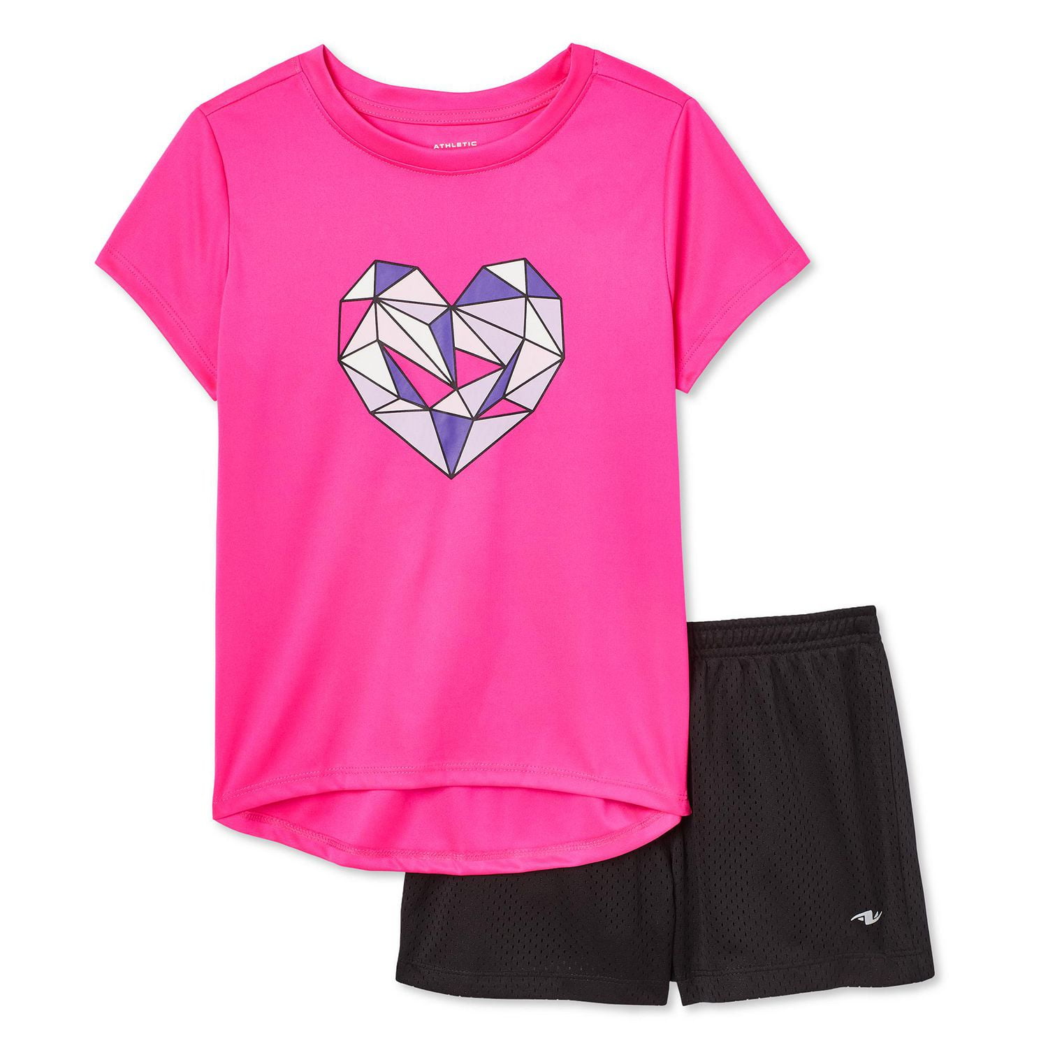 Athletic Works Girls' Short 2-Piece Set