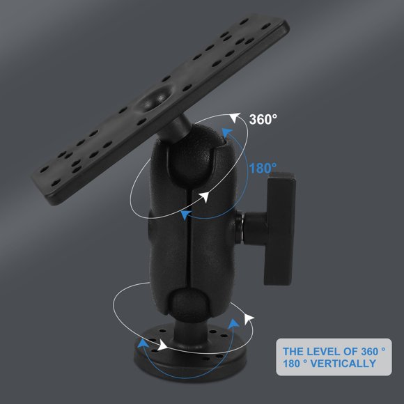 Support Électronique Universel pour Détecteur de Poissons Kayka Marin, Plaque Détecteur de Poissons Rotative, Support de Bateau