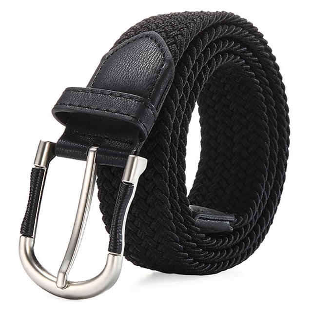 Ceinture de Taille Tissée Élastique Décontractée Simple Ceinture Tressée Ceinture de Robe pour Femmes Hommes