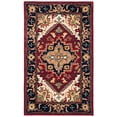 thumbnail image 3 of Safavieh Heritage Collection HG625A Handmade Traditional Oriental Premium Wool Area Rug, 4' x 6', Red, 3 of 5
