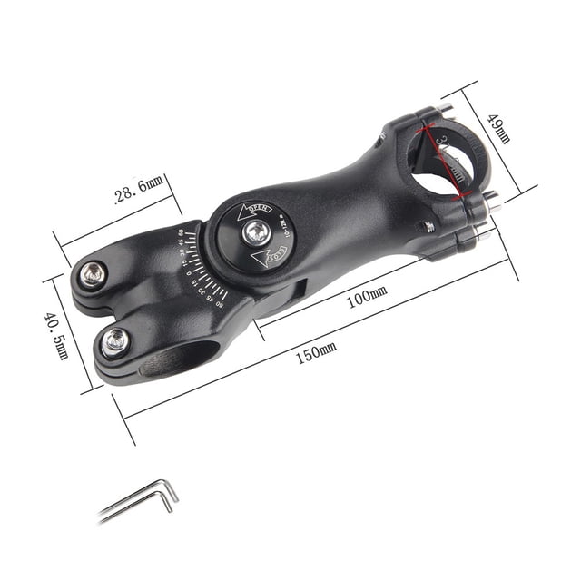 Surélévateur de Guidon pour Vélo de Montagne, Potence de Route Réglable, Rallonge de Potence 31,8-100 mm